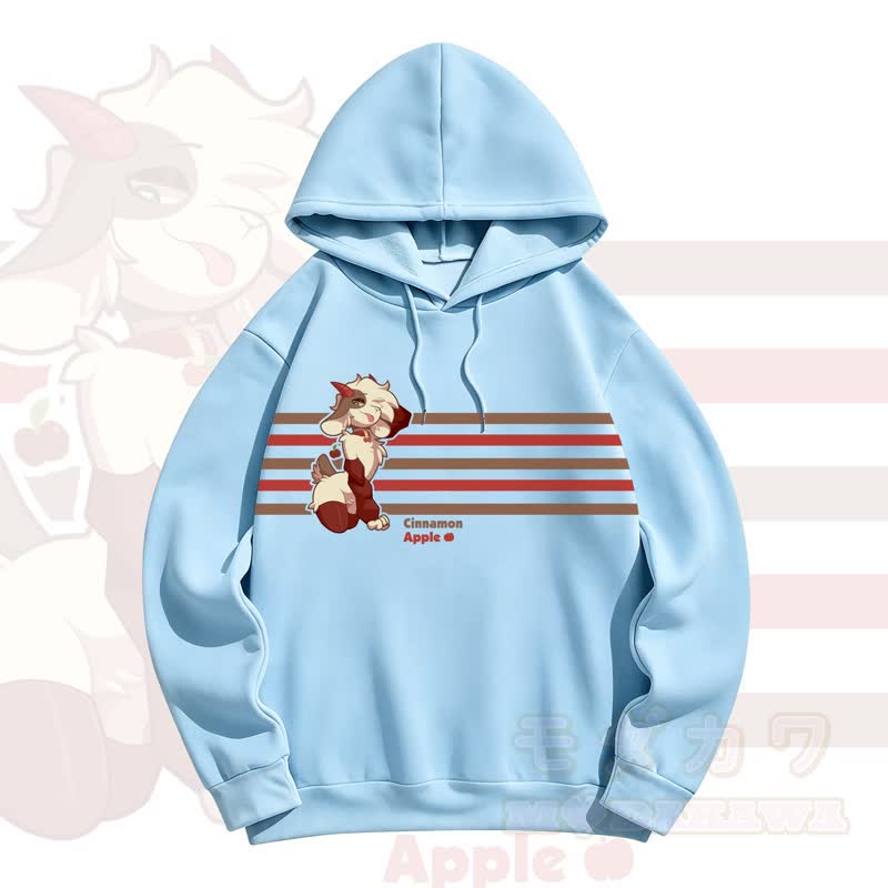 MODAKAWA CINNAMON APPLE Apfel-Schafsprint - Blau - 5XL - image 6