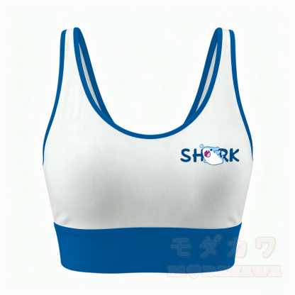 MODAKAWA Shark Graphic Crop Tank Sport Top Shorts Matching Outfit - Spitze - 4XL - image 2