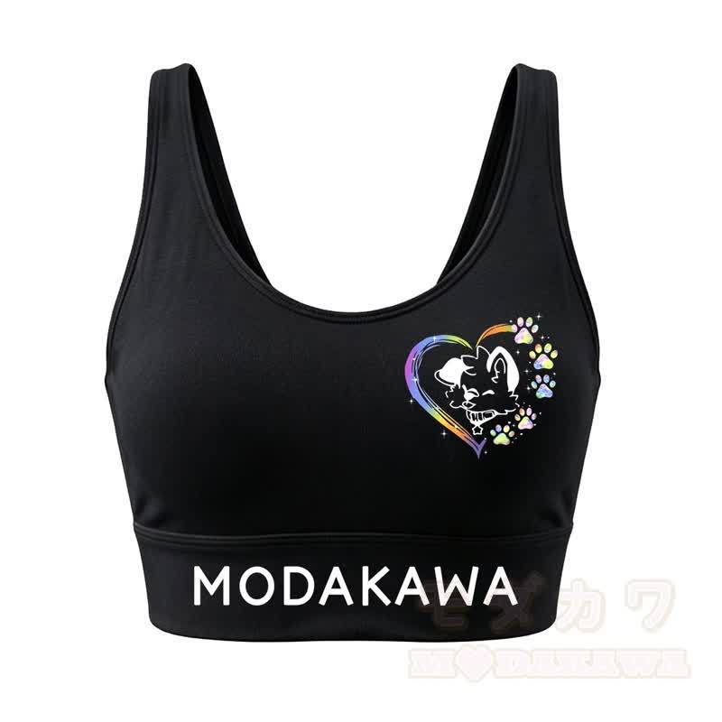 MODAKAWA Hunde-Grafik Crop Tank Sport Top Shorts passendes Outfit - Spitze - 4XL - image 2