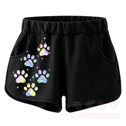 MODAKAWA Hunde-Grafik Crop Tank Sport Top Shorts passendes Outfit - Shorts - 4XL - image 3