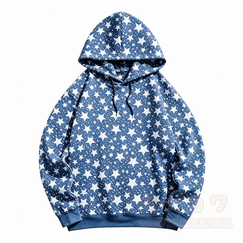 MODAKAWA Kawaii Kapuzenpullover mit Hunde- und Sternenmuster - image 2
