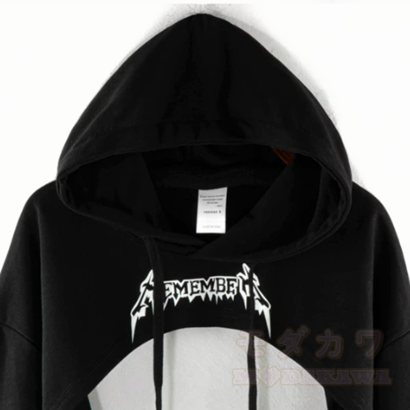 Vintage-Sweatshirt mit Buchstabenprint, langen Ärmeln und asymmetrischem Cropped-Schnitt - image 3