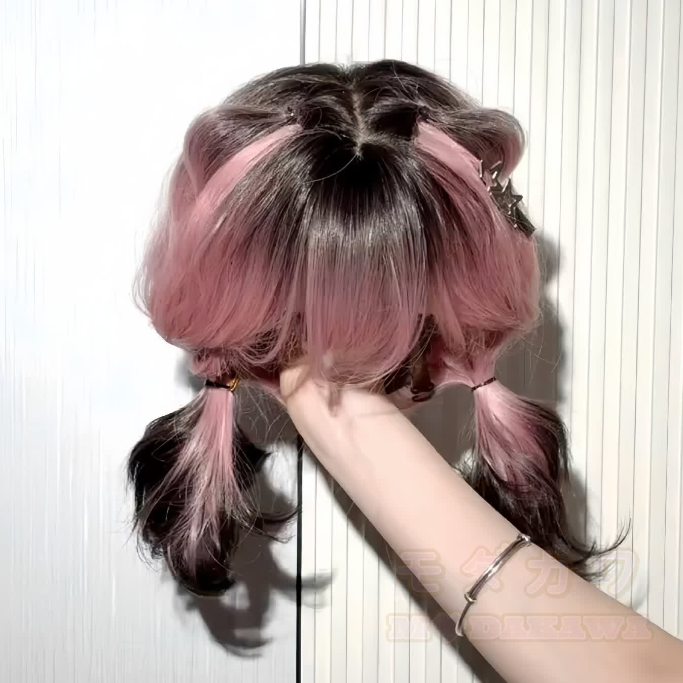 Lolita Glueless Pre-Bleached Knots Wear & Go Synthetische gewellte Bob-Perücke - image 7