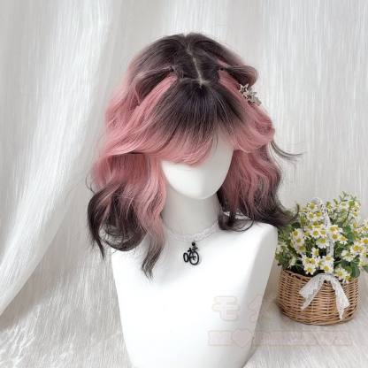 Lolita Glueless Pre-Bleached Knots Wear & Go Synthetische gewellte Bob-Perücke - image 5