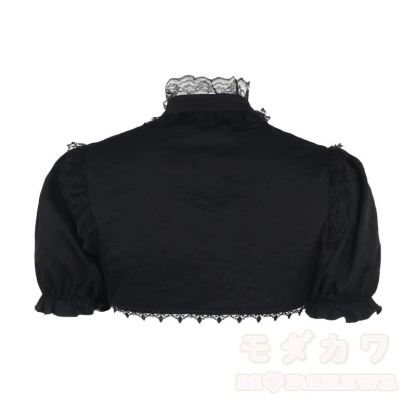 Gothic-Spitzenoberteil mit Puffärmeln, floral bedrucktes Trägerkleid, zweiteiliges Set - image 4