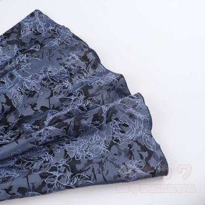 Gothic-Spitzenoberteil mit Puffärmeln, floral bedrucktes Trägerkleid, zweiteiliges Set - image 9