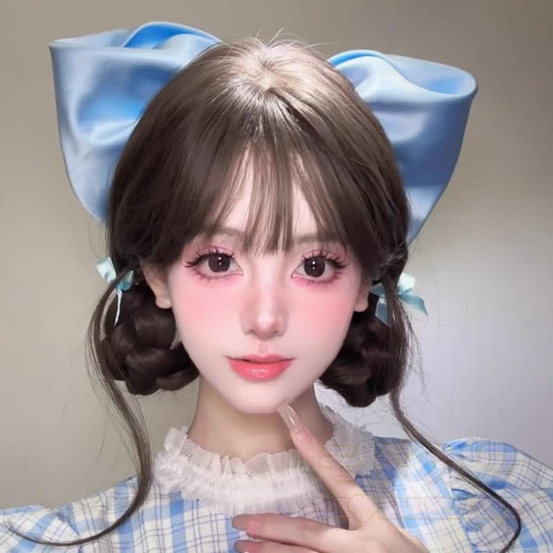 Große Satinschleife im Lolita-Prinzessinnen-Stil – süßes Haaraccessoire - image 1
