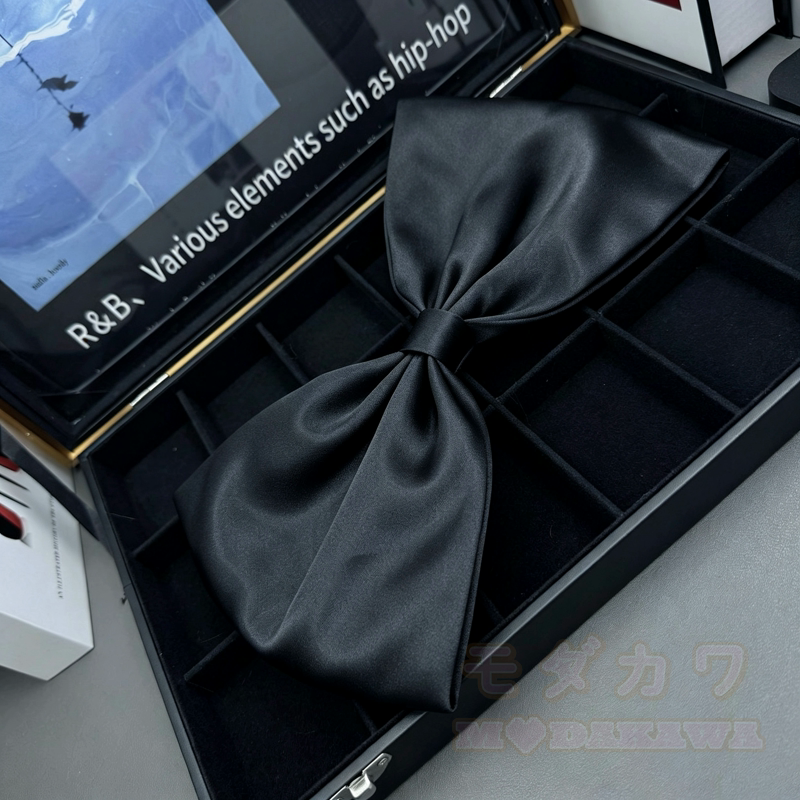 Große Satinschleife im Lolita-Prinzessinnen-Stil – süßes Haaraccessoire - Schwarz - image 7