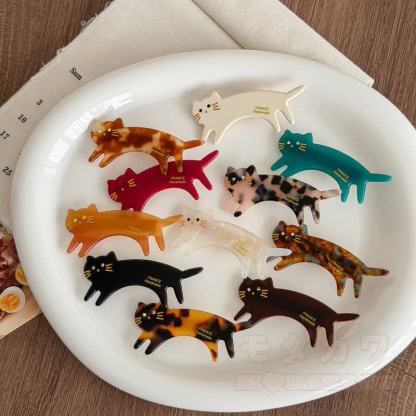 Haaraccessoire aus Acryl mit Kawaii-Katzenmotiv - image 1