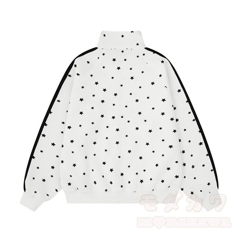 Hochwertige, strapazierfähige Sweatshirtjacke mit Sternenprint und Flügeldekor - image 3