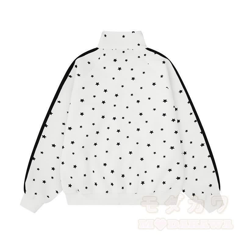 Hochwertige, strapazierfähige Sweatshirtjacke mit Sternenprint und Flügeldekor - image 3