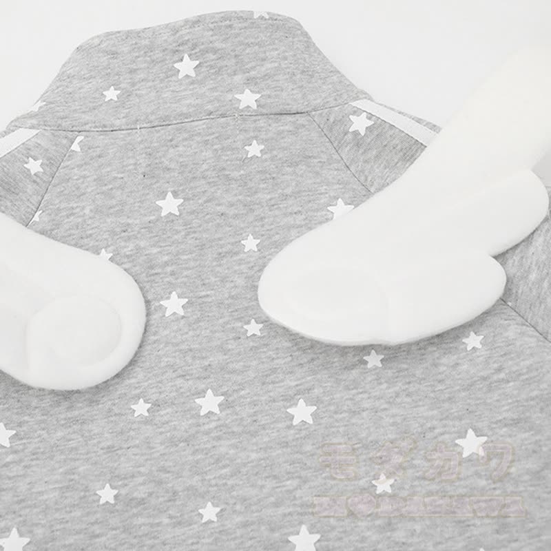 Hochwertige, strapazierfähige Sweatshirtjacke mit Sternenprint und Flügeldekor - image 10