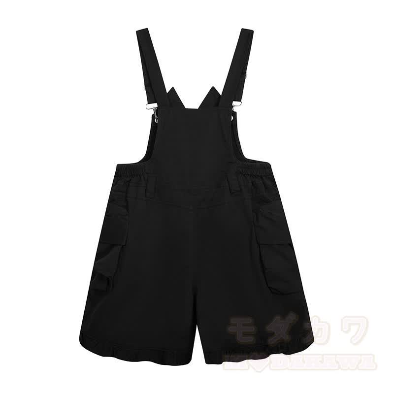 Hochwertige Latzhose mit niedlicher Katzenstickerei und Katzenanhänger - image 2