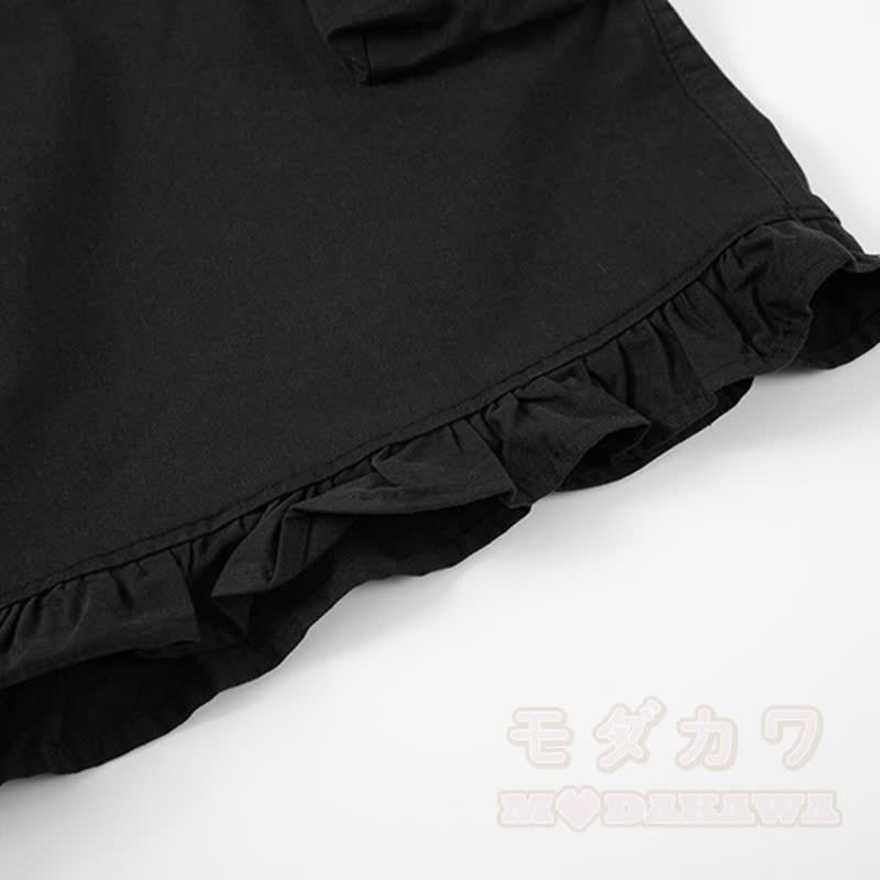 Hochwertige Latzhose mit niedlicher Katzenstickerei und Katzenanhänger - image 4