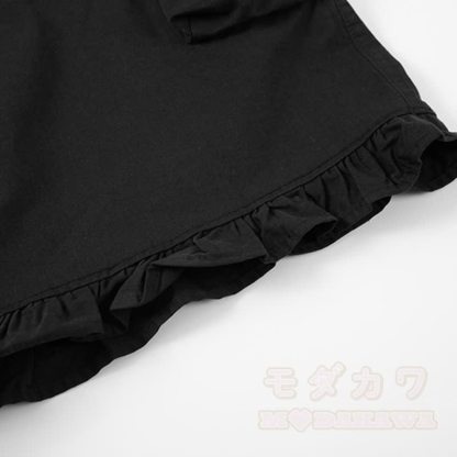 Hochwertige Latzhose mit niedlicher Katzenstickerei und Katzenanhänger - image 4