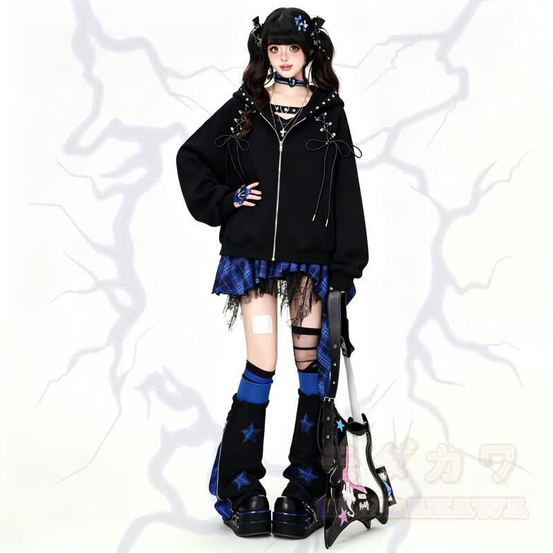 Hochwertige, strapazierfähige Kapuzenjacke im amerikanischen Stil mit Kordelzug und Reißverschluss - image 1