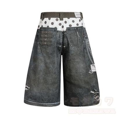 Zweiteiliges Set: Niedliches T-Shirt mit Katzen- und Sternenprint, bedruckte Jeansshorts und passendes Dekor-Dekor-Set - image 9