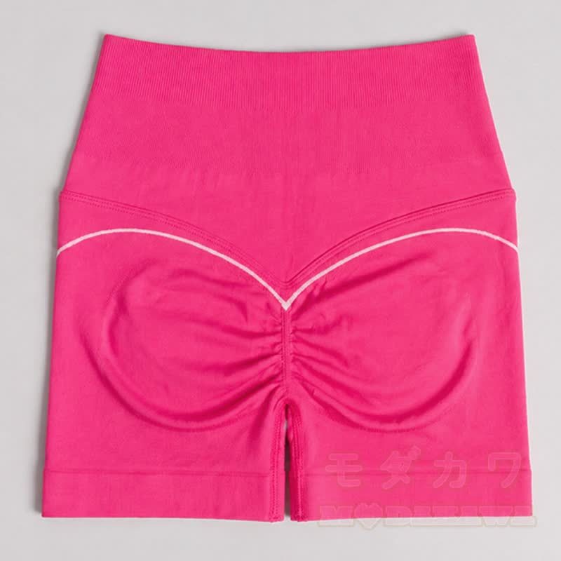 Buntes Set aus bauchfreiem Tanktop mit Herzmuster und hochgeschnittenen Shorts - image 11
