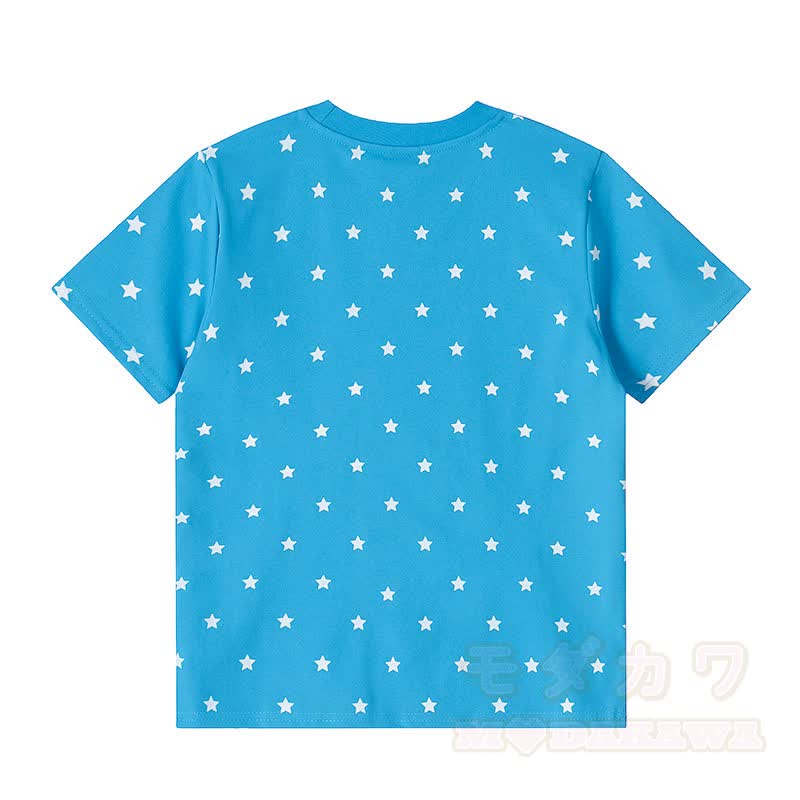Hochwertiges, strapazierfähiges Set aus T-Shirt, Hose und Sternen-Pferdestickerei in Farben Optik - image 3