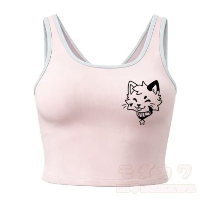 MODAKAWA X popipeko Puppy Print Cami Top Split Skort Zweiteiliges Set - Rosa Top - 2XL - image 10