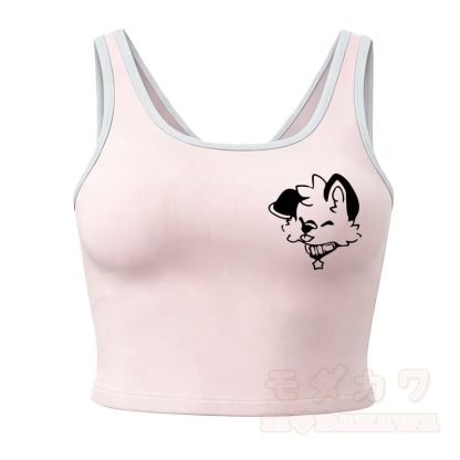 MODAKAWA X popipeko Hundeprint Cami Top Split Skort Zweiteiliges Set - Rosa Top - 2XL - image 12