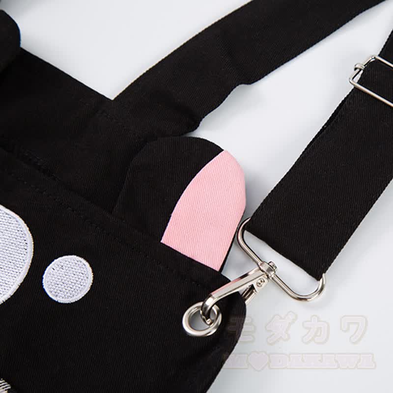 Hochwertige, strapazierfähige Latzhose mit Pressbär-Stickerei und Karomuster - image 9
