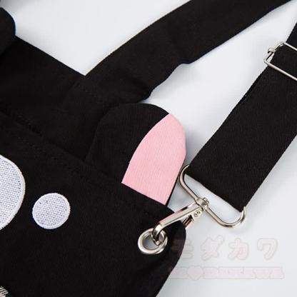 Hochwertige, strapazierfähige Latzhose mit Pressbär-Stickerei und Karomuster - image 9