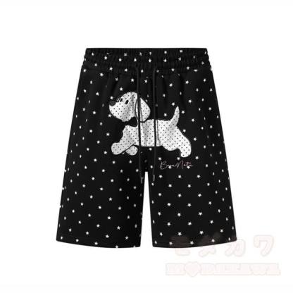 Hochwertige, strapazierfähige Shorts mit Press Star Puppy-Stickerei und Kordelzug - Schwarz - XL - image 3