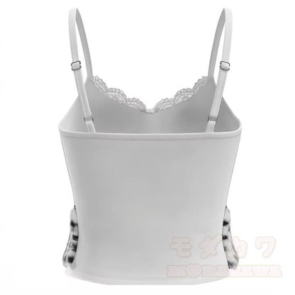 Zweiteiliges Set aus Leopardenmuster-Top mit Schleife und Jeansshorts (Y2K) - image 4