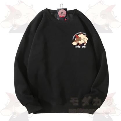 MODAKAWA X zarckets TRUST ME Fuchs-Grafik Unisex-Sweatshirt - Schwarz - 3XL - image 1