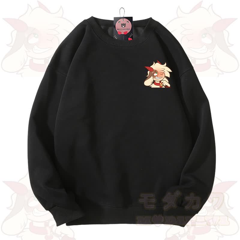 MODAKAWA X zarckets Schaf-Grafik Unisex-Sweatshirt - Schwarz - 3XL - image 1