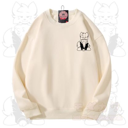 MODAKAWA X zarckets Fox Graphic Unisex Sweatshirt - Beige - 3XL - image 1