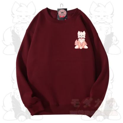 MODAKAWA X zarckets Fox Graphic Unisex Sweatshirt - Rot - 3XL - image 5