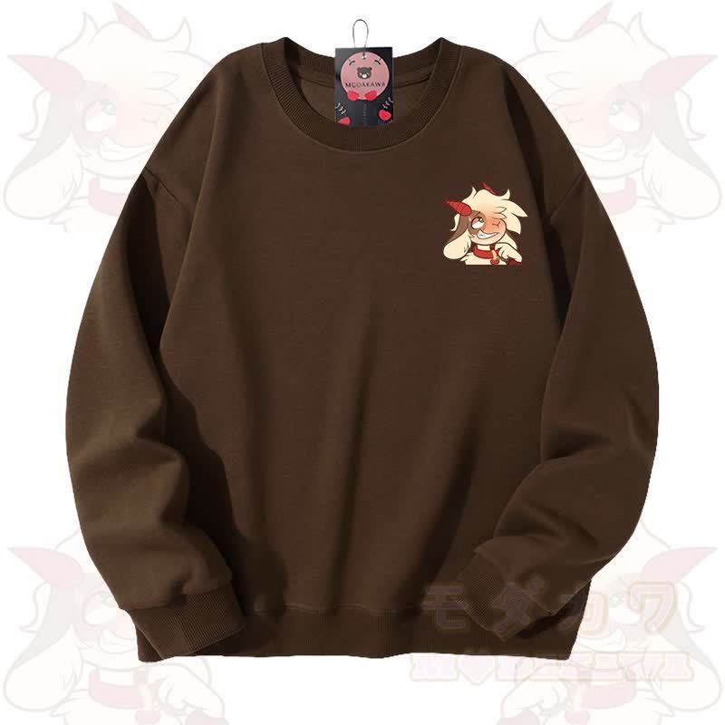MODAKAWA X zarckets Schaf-Grafik Unisex-Sweatshirt - Braun - 3XL - image 4