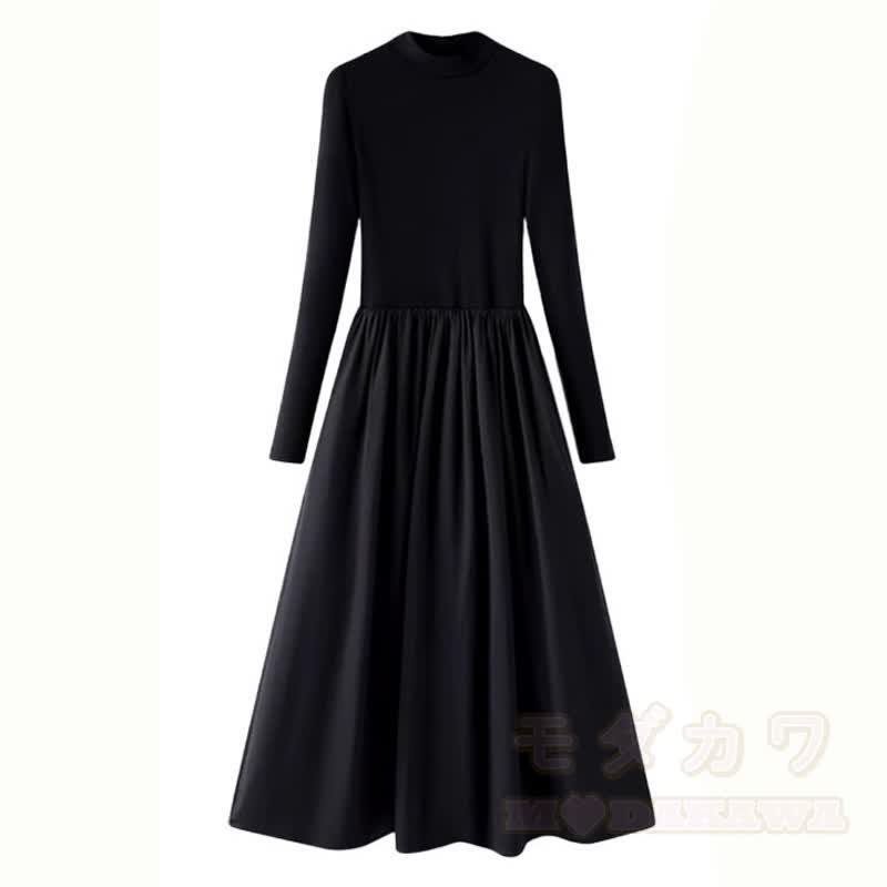 Elegantes, kurzes Strick-Cardigan-Kleid mit Schleife und langen Ärmeln, zweiteilig - Kleid - 3XL - image 7