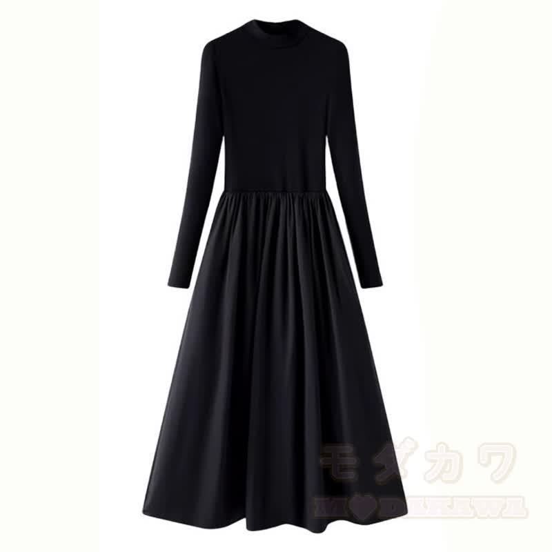 Elegantes, kurzes Strick-Cardigan-Kleid mit Schleife und langen Ärmeln, zweiteilig - Kleid - 3XL - image 7