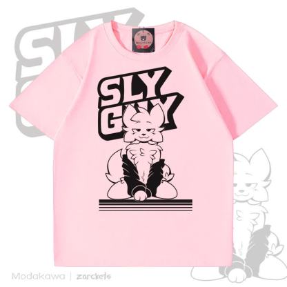 MODAKAWA X zarckets SLY GUY Cool Fox Graffiti T-Shirt - Rosa - 5XL - image 1