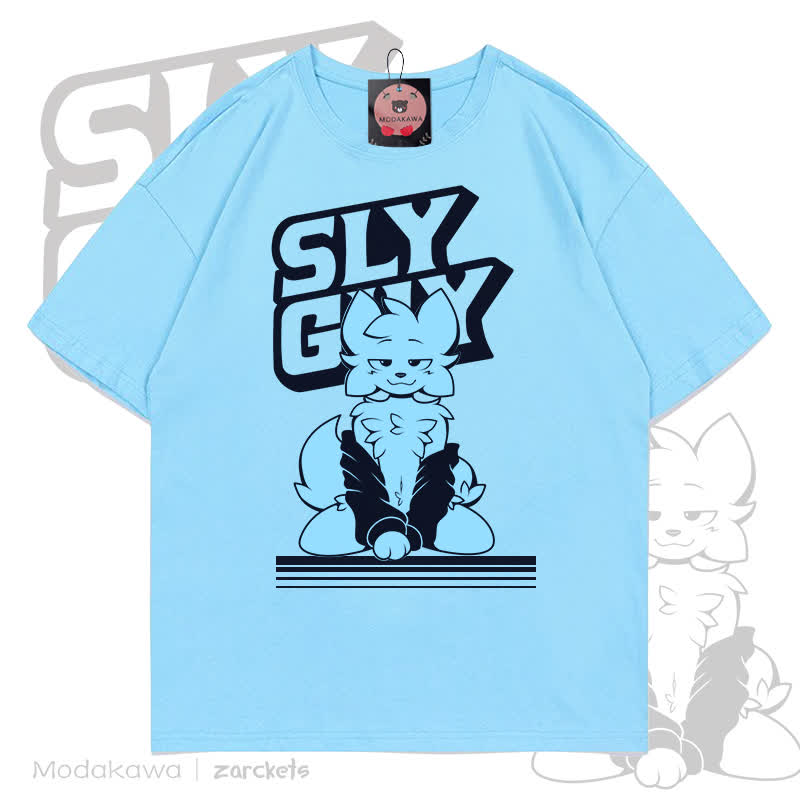 MODAKAWA X zarckets SLY GUY Cool Fox Graffiti T-Shirt - Blau - 5XL - image 2