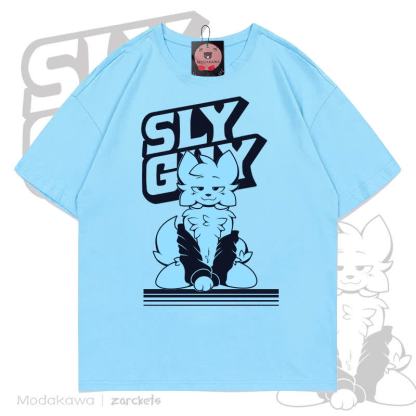 MODAKAWA X zarckets SLY GUY Cool Fox Graffiti T-Shirt - Blau - 5XL - image 2
