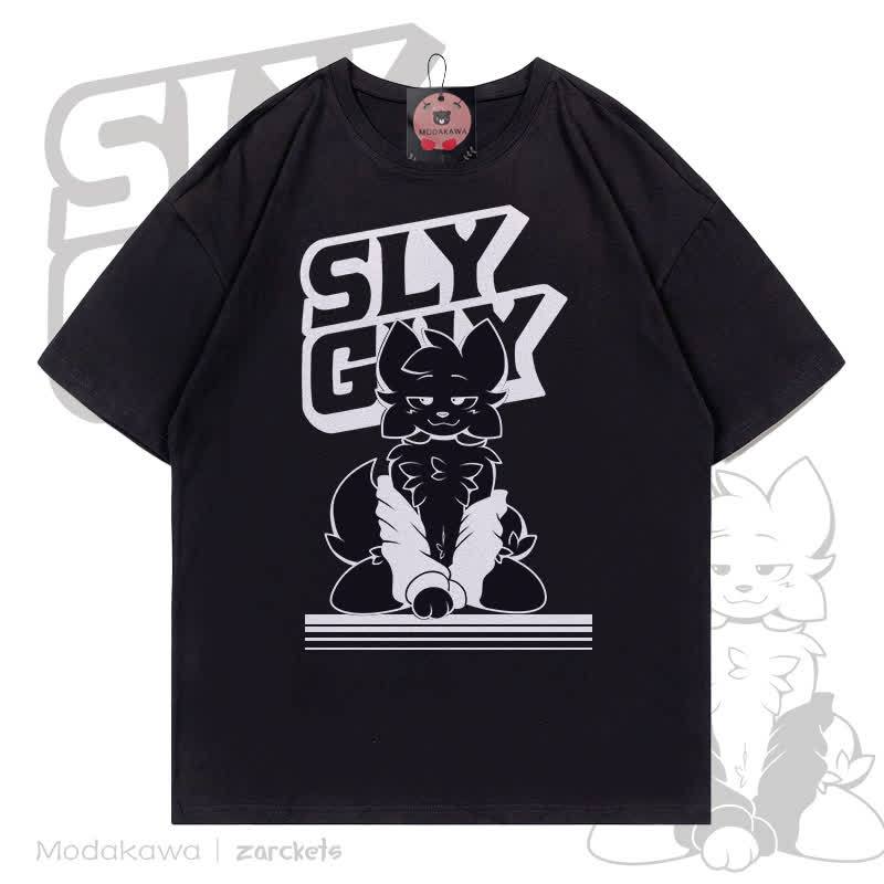 MODAKAWA X zarckets SLY GUY Cool Fox Graffiti T-Shirt - Schwarz - 5XL - image 4