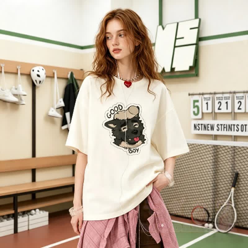 MODAKAWA X LUCK LIKE GOOD BOY Porto Grafik-T-Shirt aus 100 % Baumwolle - image 2