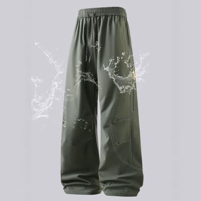 Vintage Casual wasserdichte und winddichte Cargohose mit lockerem Schnitt - Dunkelgrün - 3XL - image 2