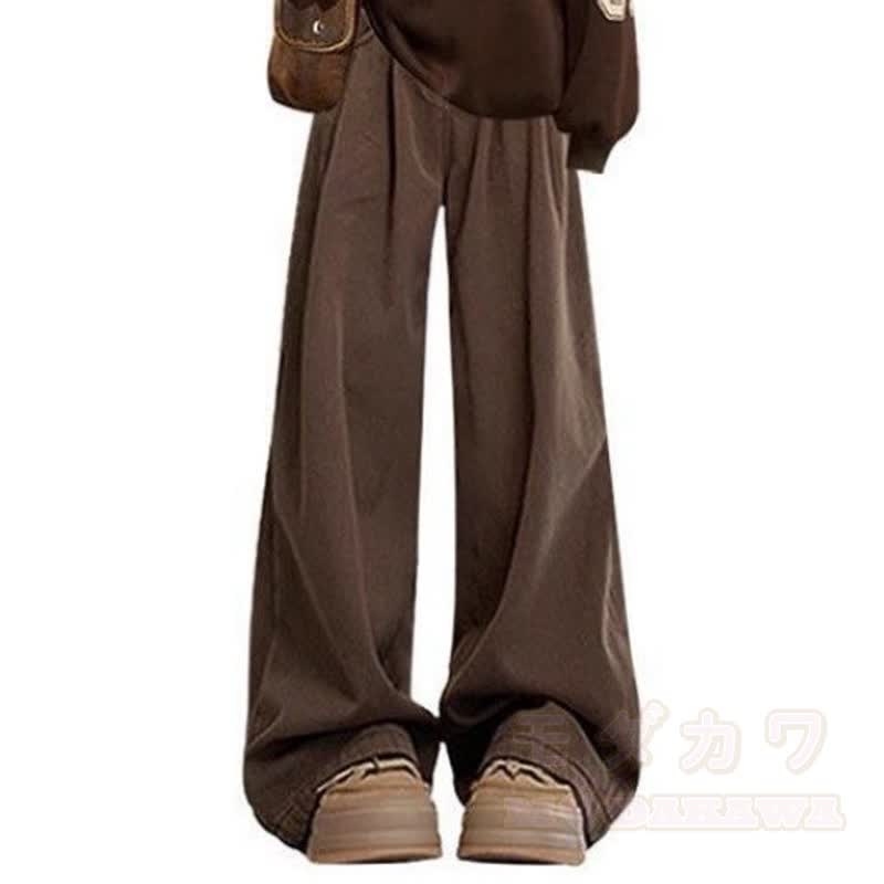 Zweiteiliges Set: Sweatshirt mit Vintage-Buchstabenprint, weite Hose und passendes Sweatshirt mit Print. - Hose - XL - image 3