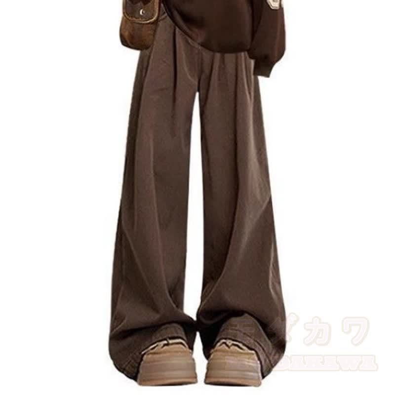 Zweiteiliges Set: Sweatshirt mit Vintage-Buchstabenprint, weite Hose und passendes Sweatshirt mit Print. - Hose - XL - image 3