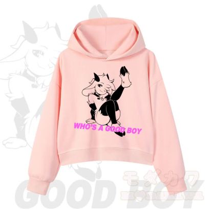 MODAKAWA WHO'S A GOOD BOY Kapuzenpullover mit Ziegenprint - Rosa - 3XL - image 1