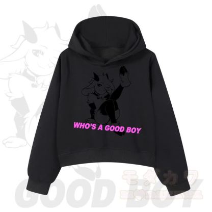 MODAKAWA WHO'S A GOOD BOY Kapuzenpullover mit Ziegenprint - Schwarz - 3XL - image 3