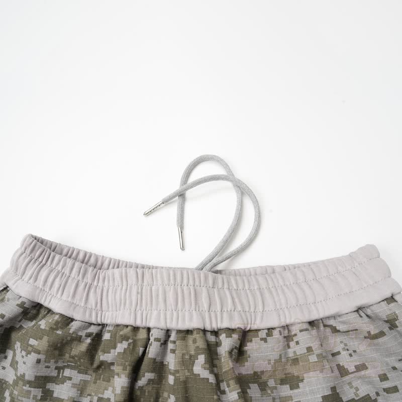 Y2K Camo Star Patch Wide Leg Pants with Plush Waist Belt - image 8