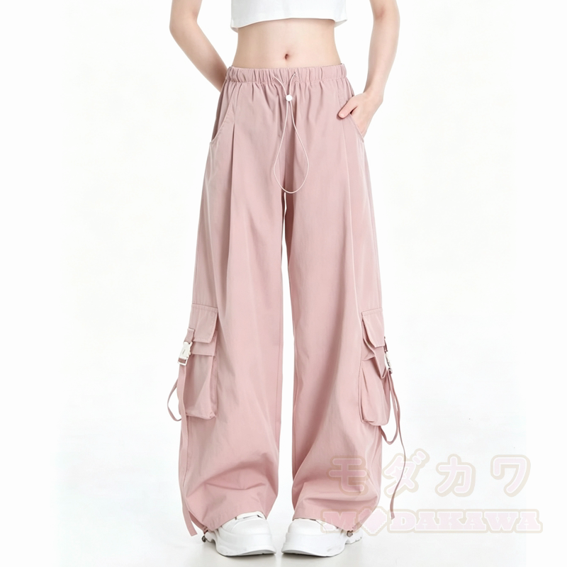 Süßes Strick-Cardigan-Hemd mit Schleife, Cargohose und Krawatte – vierteiliges Set - Hose - 2XL - image 4