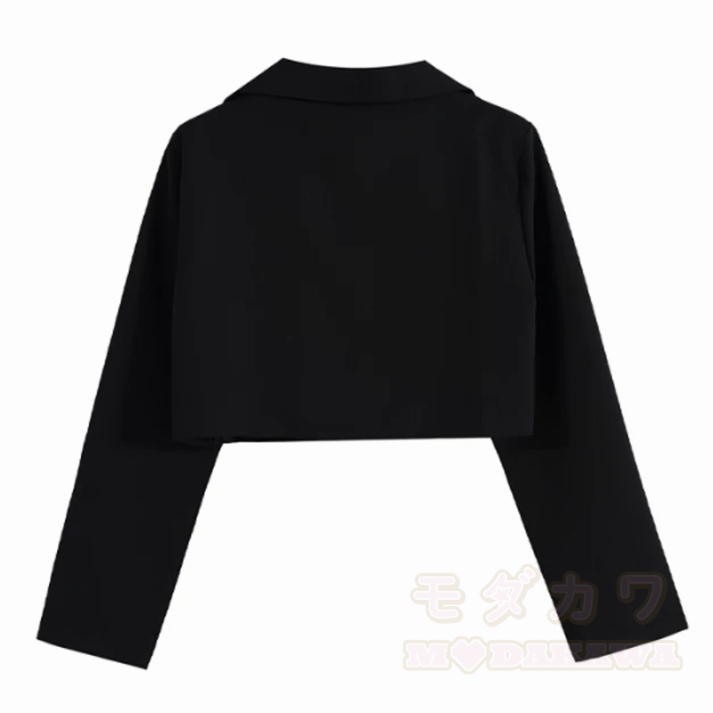 Zweiteiliges Set aus kurzem Gothic-Blazer und kariertem Spitzen-Camikleid - image 3