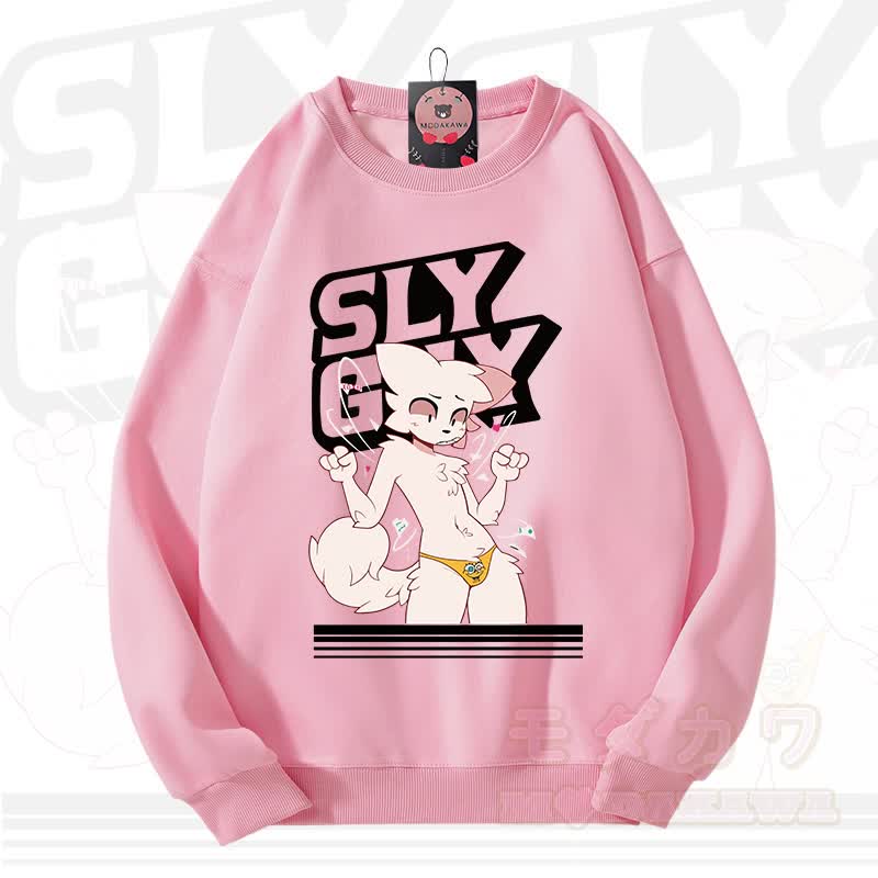 MODAKAWA X zarckets SLY GUY Fuchs Grafik Unisex Sweatshirt - Rosa - 3XL - image 3